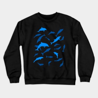 Dolphin pattern Crewneck Sweatshirt